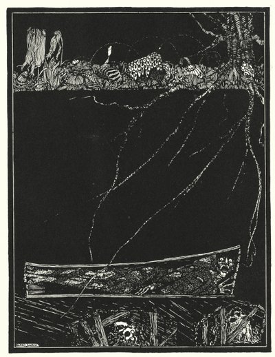 Edgar Allan Poe: De Vroegtijdige Begrafenis door Harry Clarke