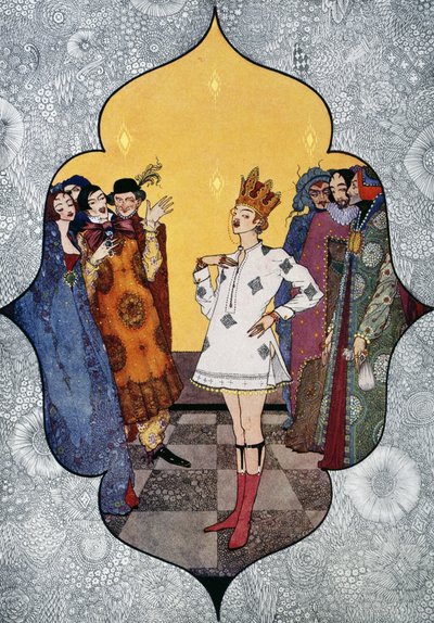 De nieuwe kleren van de keizer, sprookje van Hans Christian Andersen, illustratie door Harry Clarke door Harry Clarke