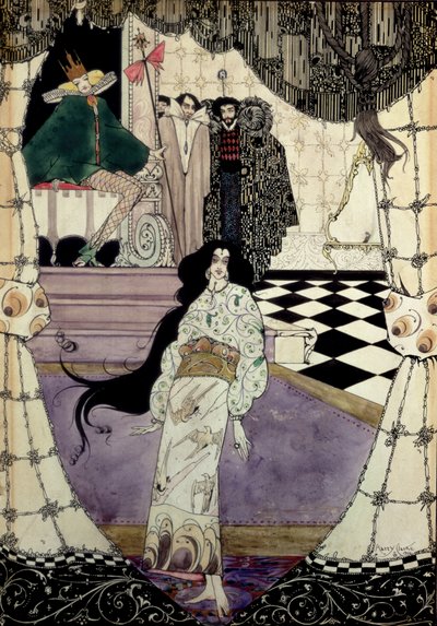 Illustratie uit De Kleine Zeemeermin, 1914 door Harry Clarke