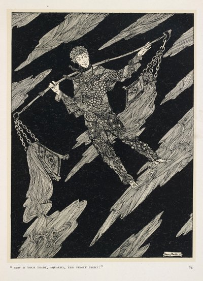 Sterrenpraat. "Hoe is je handel, Waterman, deze ijskoude nacht?" door Harry Clarke