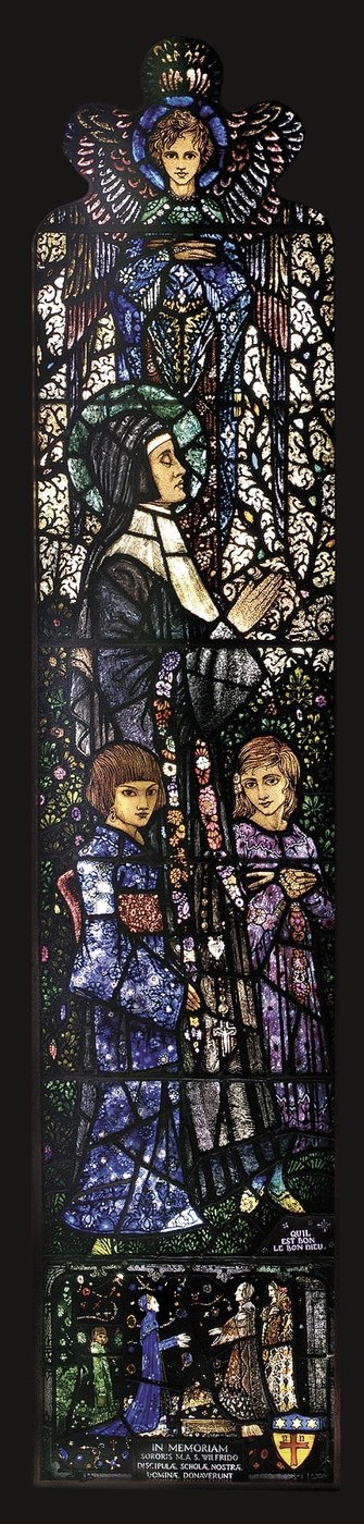 De gezegende Julie met twee kinderen, 1927 door Harry Clarke