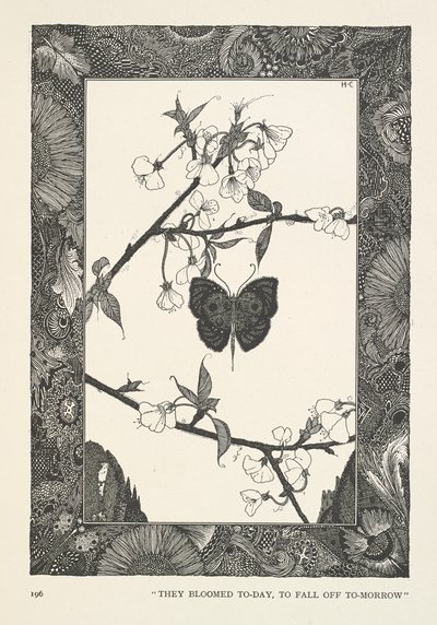 De vlinder. Ze bloeiden vandaag, om morgen af te vallen. door Harry Clarke