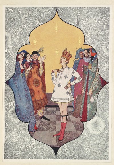 De nieuwe kleren van de keizer. Oh, hoe goed staan ze! Hoe geweldig passen ze! door Harry Clarke