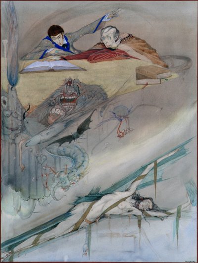 De val van het huis Usher door Harry Clarke