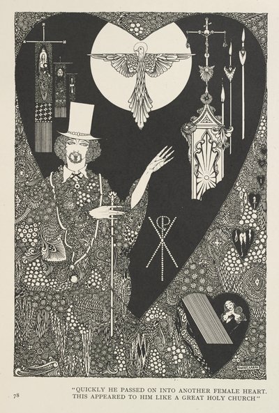 De Geluksschoenen. Snel ging hij verder naar een ander Vrouwelijk Hart. Dit leek hem een grote Heilige Kerk. door Harry Clarke
