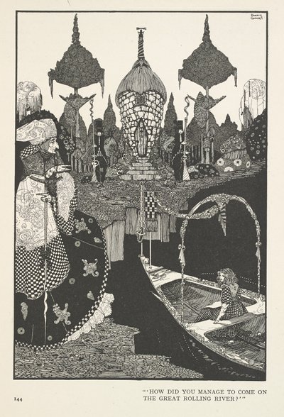 De Sneeuwkoningin. Hoe ben je op de grote rollende rivier gekomen? door Harry Clarke