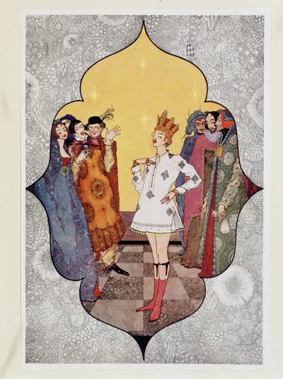 De nieuwe kleren van de keizer: "Oh, hoe goed staan ze! Hoe geweldig passen ze" - in "Sprookjes" door Hans Christian Andersen, ill. door Harry Clarke door Harry Clarke