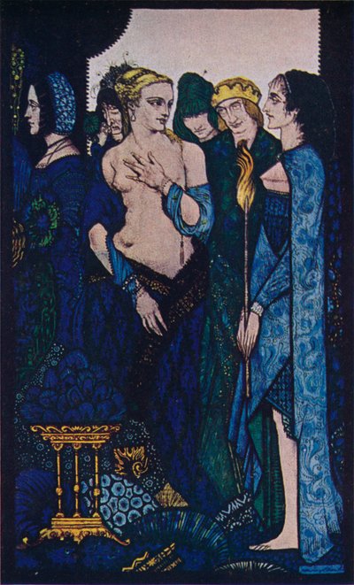 We Noemden Lucrezia Crivelli en Titians Dame, c1910 door Harry Clarke
