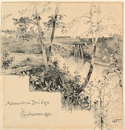 Alexandria Brug, Chickamauga door Harry Fenn