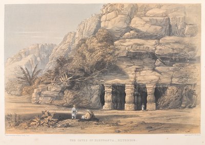 De grotten van Elephanta, exterieur door Harry Francis Darell