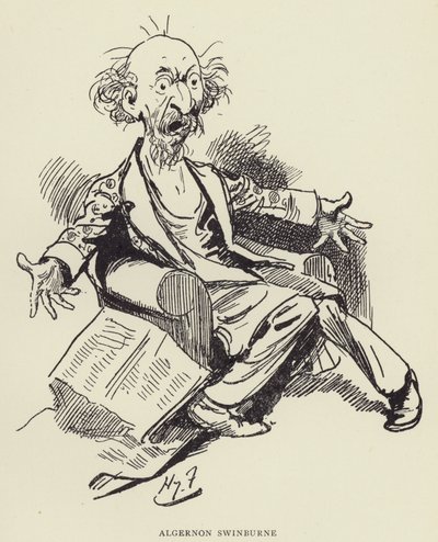 Algernon Swinburne door Harry Furniss