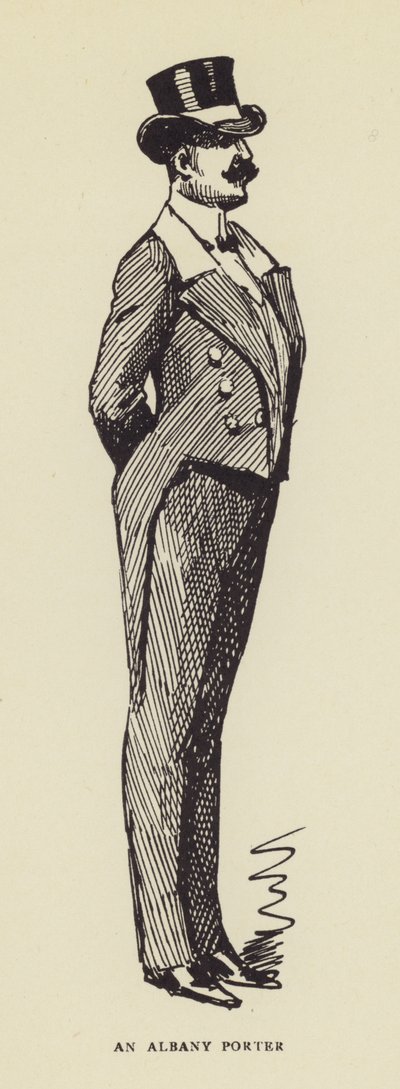 Een Albany portier door Harry Furniss