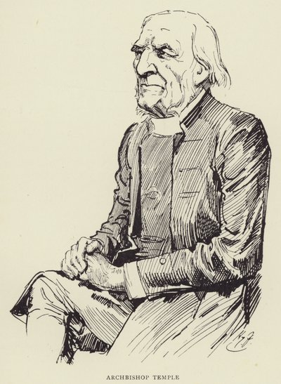 Aartsbisschop Temple door Harry Furniss