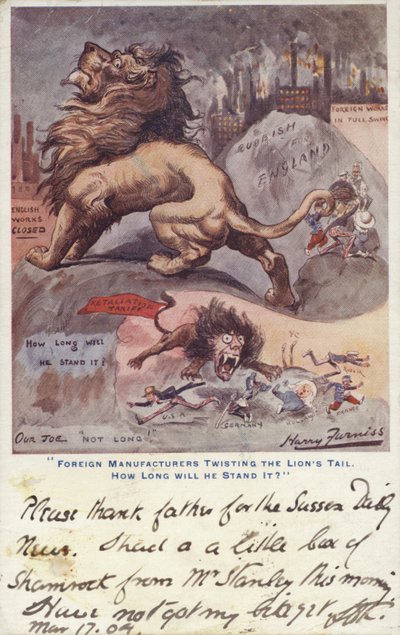 Buitenlandse fabrikanten draaien aan de staart van de leeuw. Hoe lang zal hij het verdragen door Harry Furniss