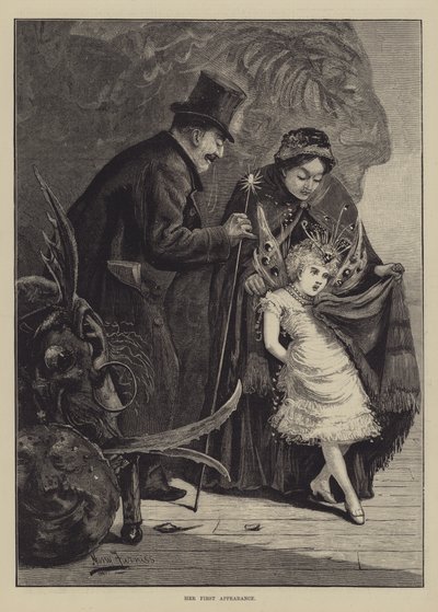 Haar eerste optreden door Harry Furniss