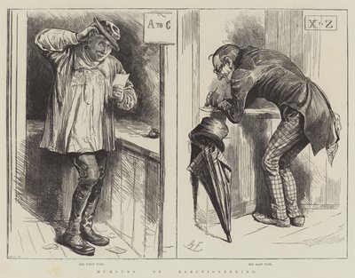 Humor van Verkiezingen door Harry Furniss