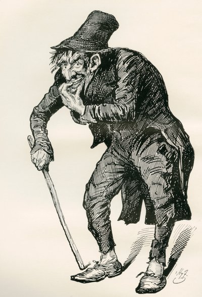 Illustratie voor De Oude Curiositeitenwinkel van Charles Dickens door Harry Furniss