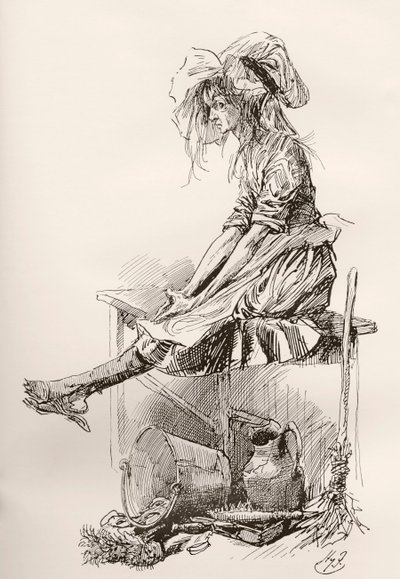 Illustratie voor The Old Curiosity Shop van Charles Dickens door Harry Furniss