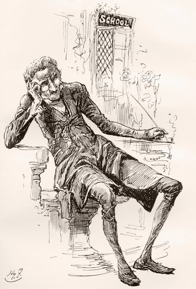 Illustratie voor The Old Curiosity Shop van Charles Dickens door Harry Furniss