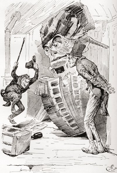 Illustratie voor De Oude Curiositeitenwinkel van Charles Dickens door Harry Furniss