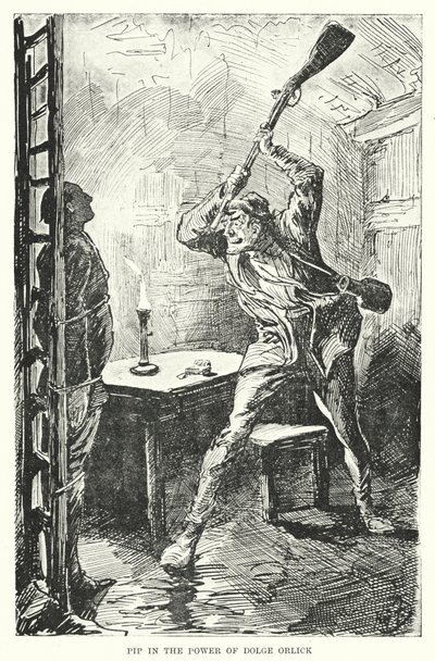Illustratie voor Great Expectations door Charles Dickens door Harry Furniss