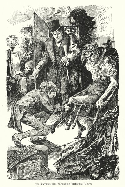Illustratie voor Great Expectations van Charles Dickens door Harry Furniss