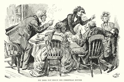 Illustratie voor Great Expectations van Charles Dickens door Harry Furniss