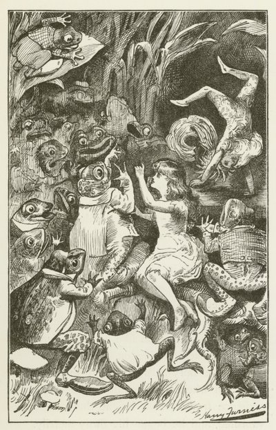 Illustratie voor Sylvie en Bruno door Lewis Carroll door Harry Furniss