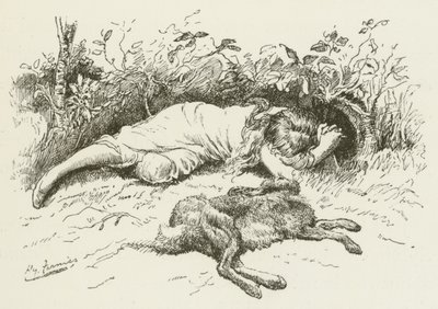 Illustratie voor Sylvie en Bruno door Lewis Carroll door Harry Furniss