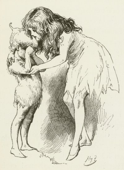 Illustratie voor Sylvie en Bruno door Lewis Carroll door Harry Furniss