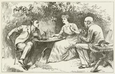 Illustratie voor Sylvie en Bruno door Lewis Carroll door Harry Furniss