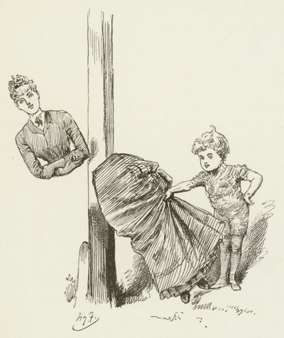Illustratie voor Sylvie en Bruno door Lewis Carroll door Harry Furniss
