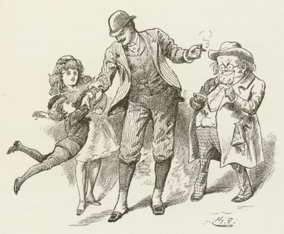 Illustratie voor Sylvie en Bruno door Lewis Carroll door Harry Furniss