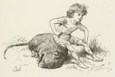 Illustratie voor Sylvie en Bruno door Lewis Carroll door Harry Furniss