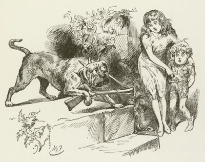 Illustratie voor Sylvie en Bruno door Lewis Carroll door Harry Furniss