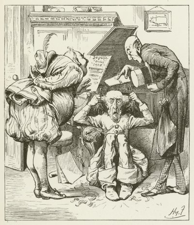 Illustratie voor Sylvie en Bruno door Lewis Carroll door Harry Furniss