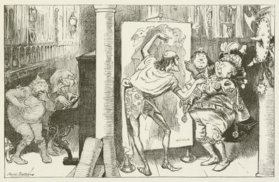Illustratie voor Sylvie en Bruno door Lewis Carroll door Harry Furniss
