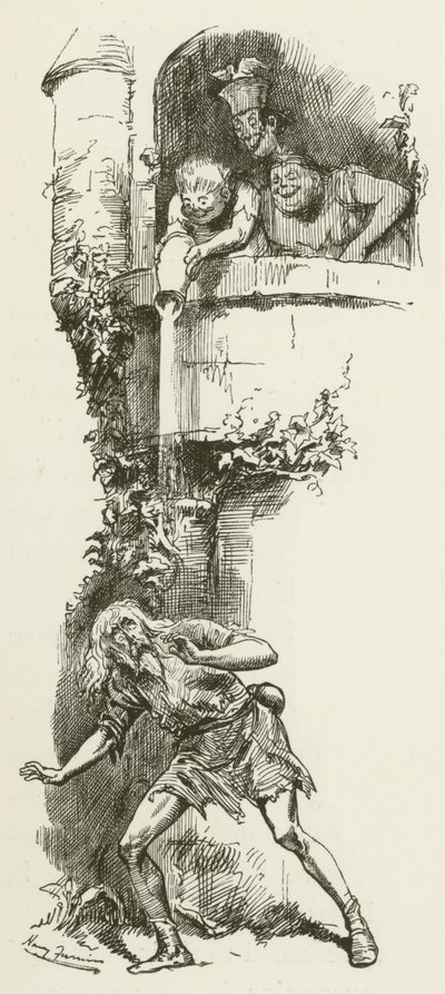 Illustratie voor Sylvie en Bruno door Lewis Carroll door Harry Furniss