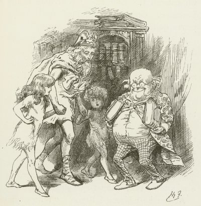 Illustratie voor Sylvie en Bruno door Lewis Carroll door Harry Furniss