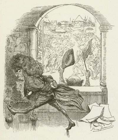 Illustratie voor Sylvie en Bruno door Lewis Carroll door Harry Furniss