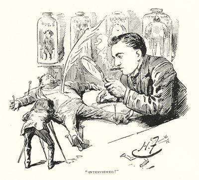 "Geïnterviewd!" door Harry Furniss