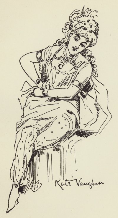 Kate Vaughan door Harry Furniss