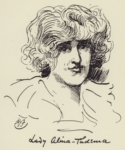 Lady Alma Tadema door Harry Furniss