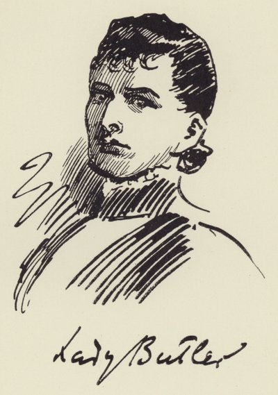 Lady Butler door Harry Furniss