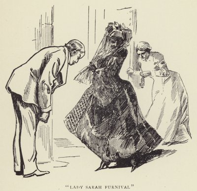 Lady Sarah Furnival door Harry Furniss