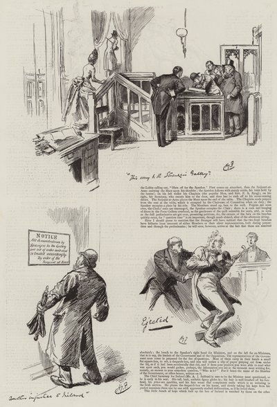Leven in het Parlement, Bezoekers in het Huis door Harry Furniss