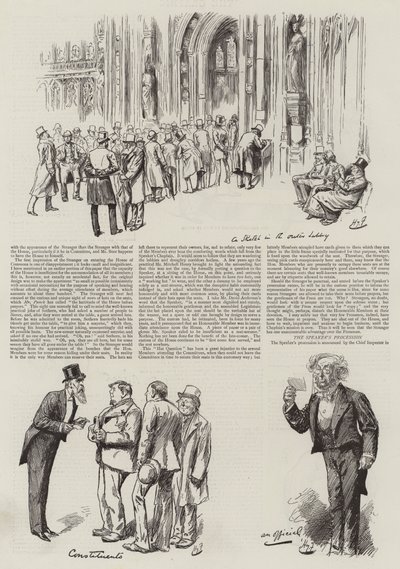 Leven in het parlement, vreemdelingen in het huis door Harry Furniss