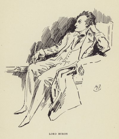 Lord Byron door Harry Furniss