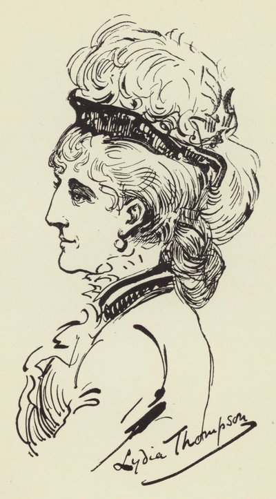 Lydia Thompson door Harry Furniss