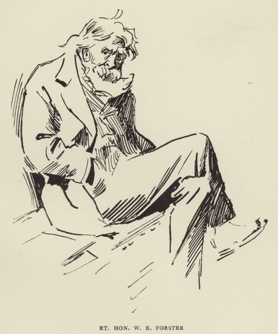 Rechtse Eerwaarde W E Forster door Harry Furniss